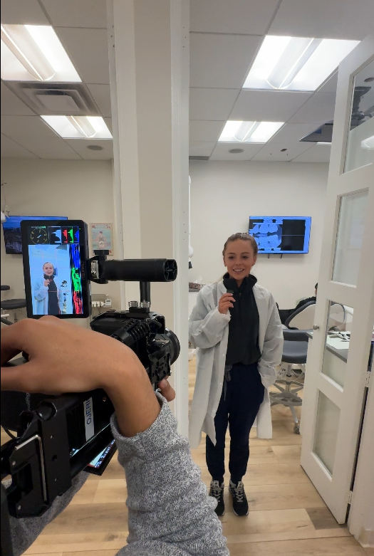 Staff talking to camera, filmed on site