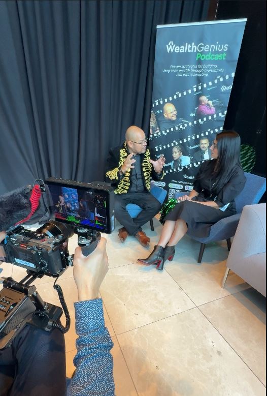 WealthGenius podcast interview shoot
